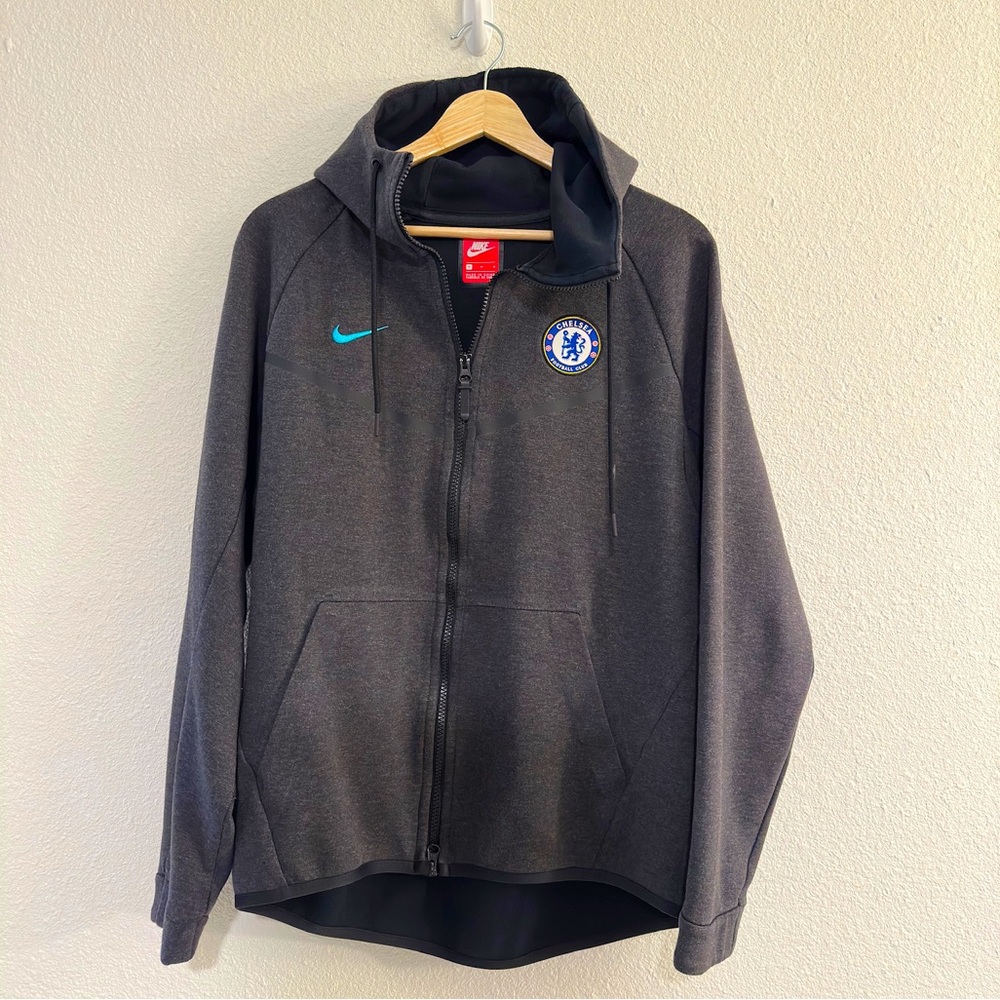 Nike Chelsea FC Charcoal Zip-Up Hoodie